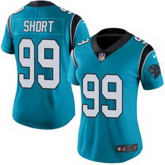 Nike Panthers #99 Kawann Short Blue Alternate Womens Stitched NFL Vapor Untouchable Limited Jersey